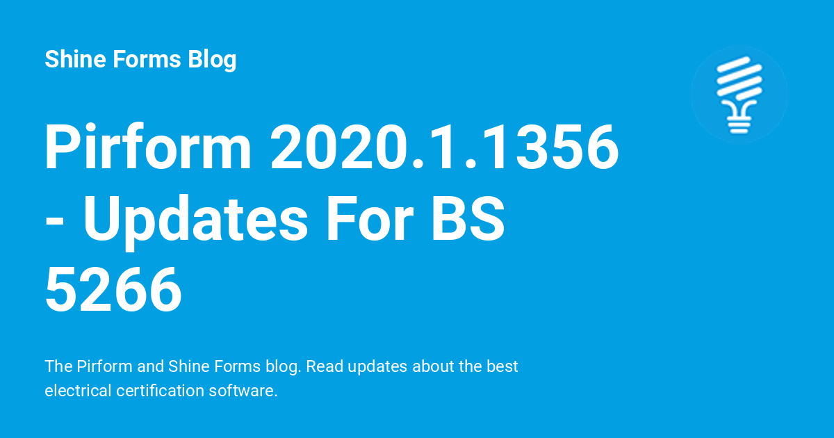 Pirform Updates For Bs Shine Forms Blog