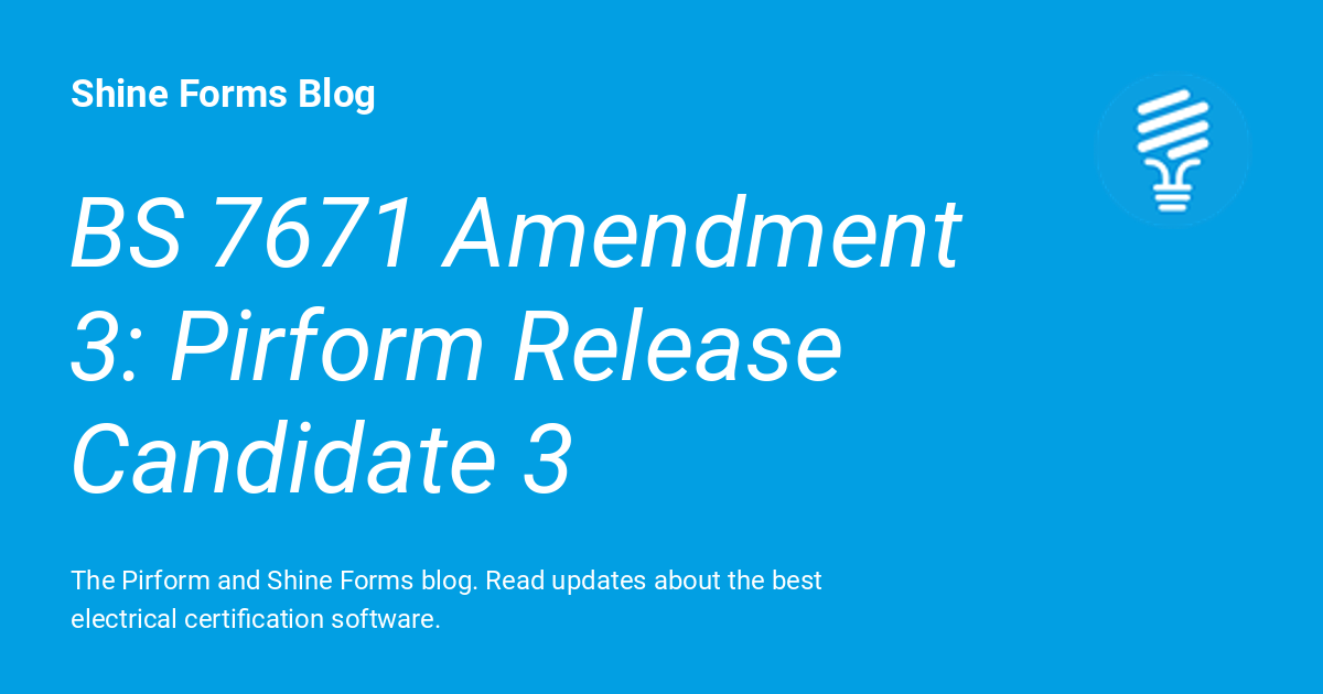 Bs Amendment Pirform Release Candidate Shine Forms Blog